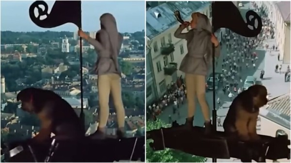 Киноляпы сериала &laquo;Приключения Электроника&raquo;: статуя с эмоциями, РЭССИ двух разных пород